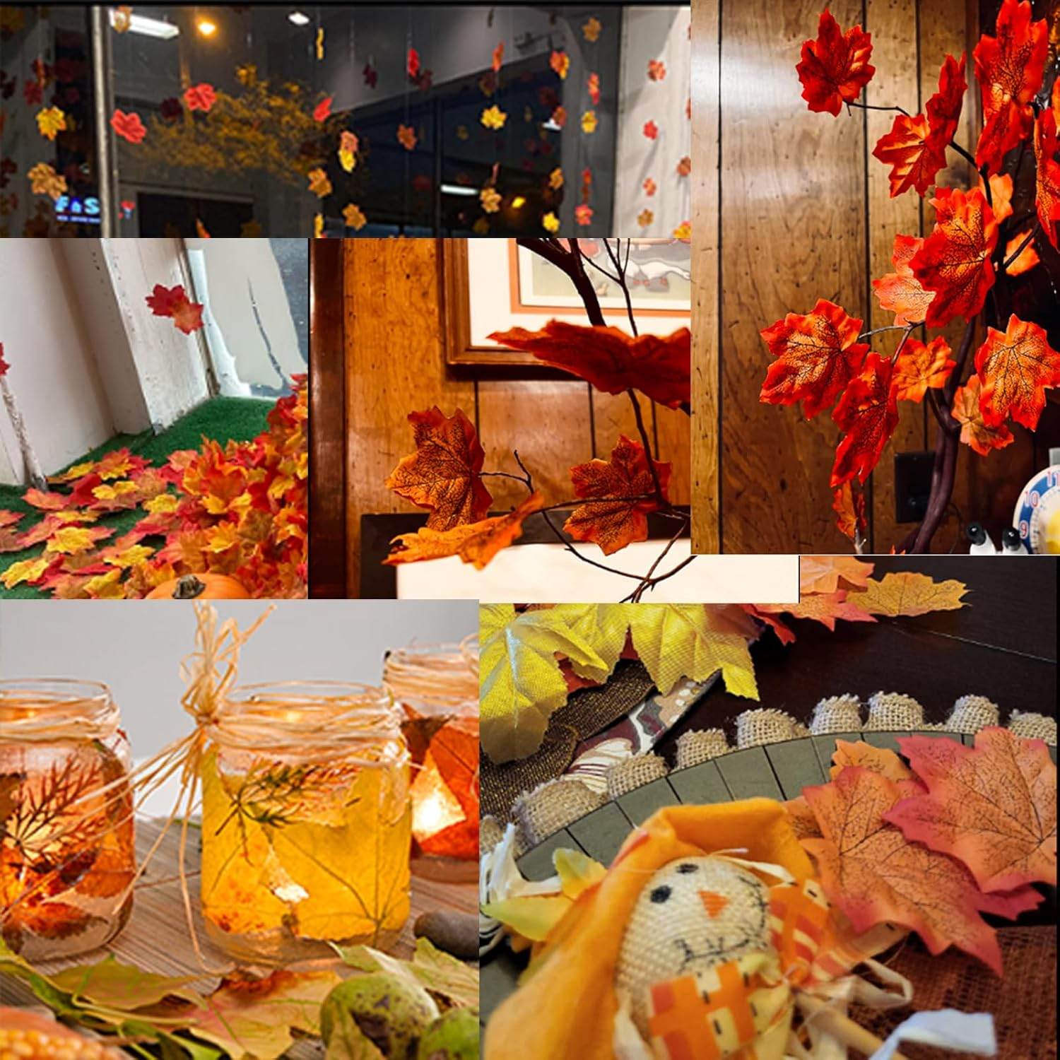 360 Pcs 8Cm/3.1Inch Artificial Maple Leaves 6 Colors Fall Leaves Thanksgiving Day Autumn Leaf Decorations Wedding Parties Props Party Table Decor Crafts Artificial Flowers 2024 - Image 6