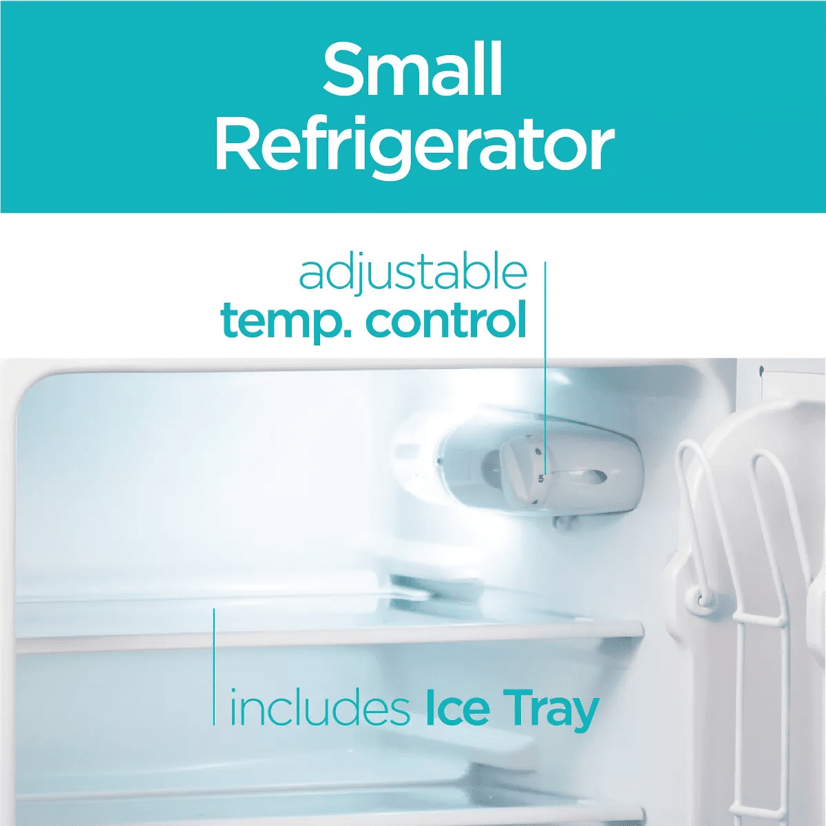 BLACK+DECKER 2 Door Refrigerator 3.1 Cu. Ft. with True Freezer - Image 5