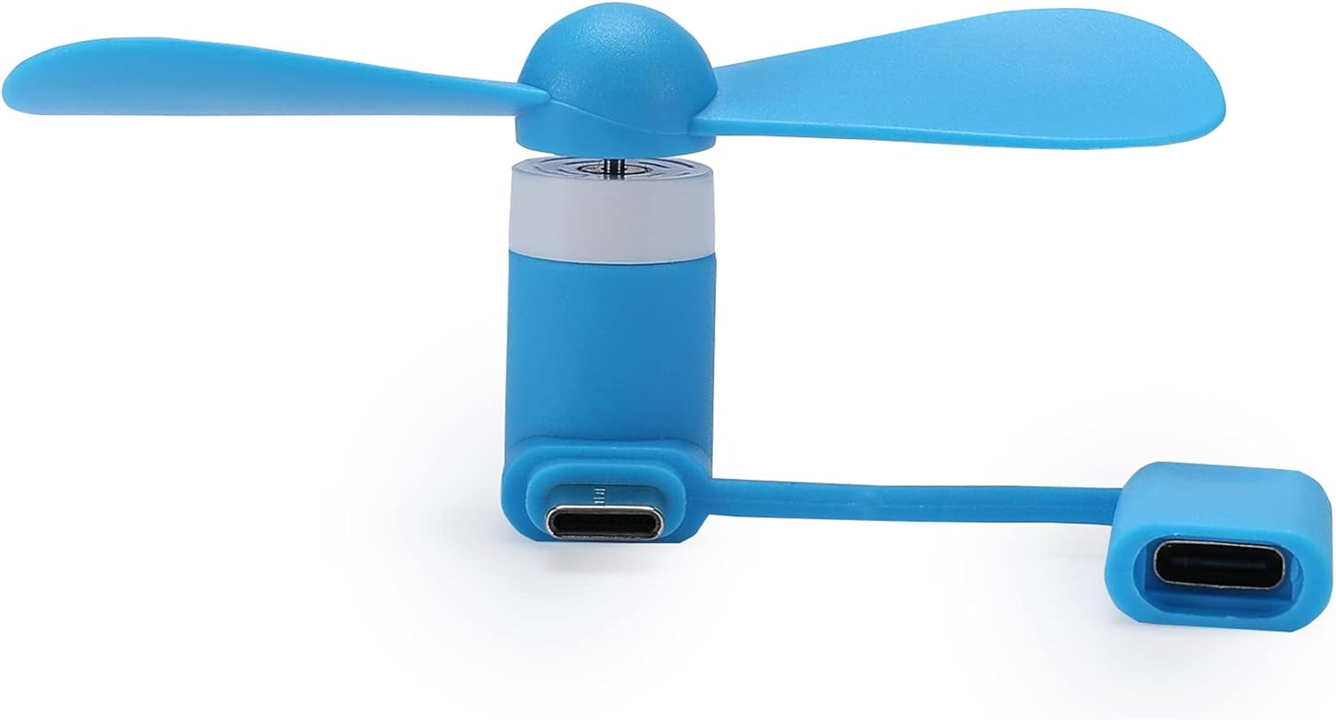 Mini Cell Phone Fan 2-In-1 Fan Compatible for Iphone, Ipad, Android Smartphone,Tablet - Colorful and Powerful- Cell Phone Summer Accessories (6-Pack) - Image 3