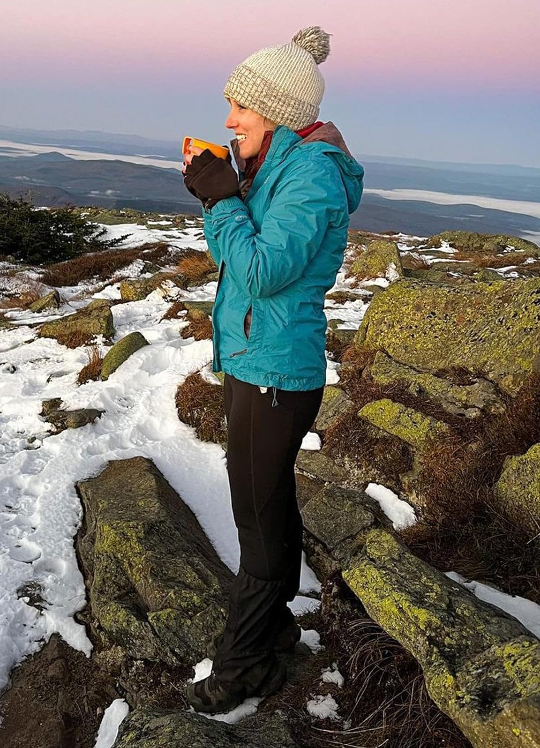 Women'S Fleece Lined Leggings Water Resistant Thermal Winter Warm Tights High Waisted with Pockets Running Gear - Image 7