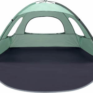 Beach Tent Anti-Uv Portable Sun Shade Shelter for 3/4/6/8 Person, Extendable Floor with 3 Ventilating Mesh Windows plus Carrying Bag, Stakes and Guy Lines