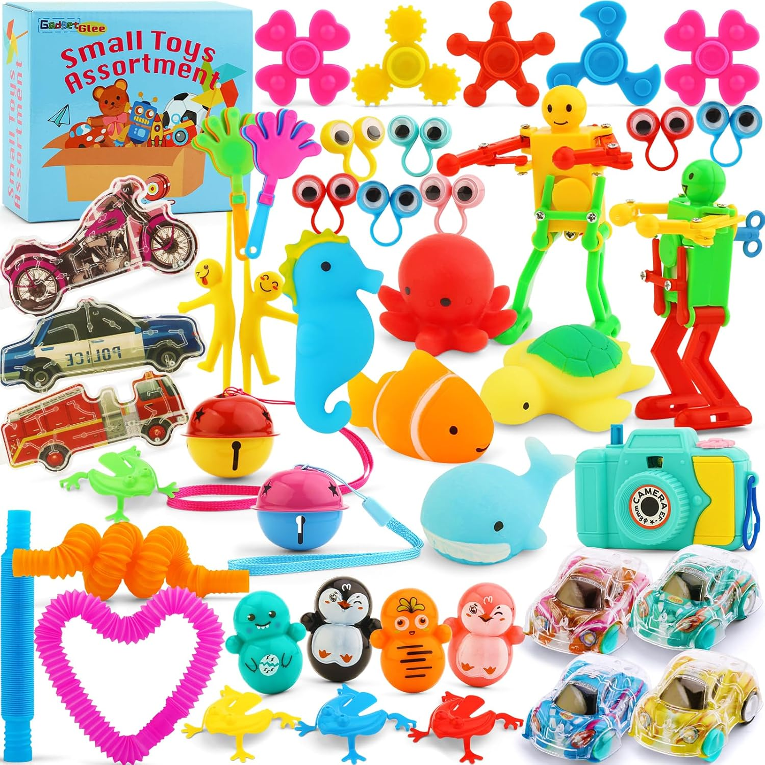 Small Prizes for Kids Goodie Bag Stuffers Mini Claw Machine Toys Easter Egg Fillers Treasure Chest Items Prize Box Refill Toy for Party Bags Assorted Bulk Toys Class Incentives Game Prizes for Boys