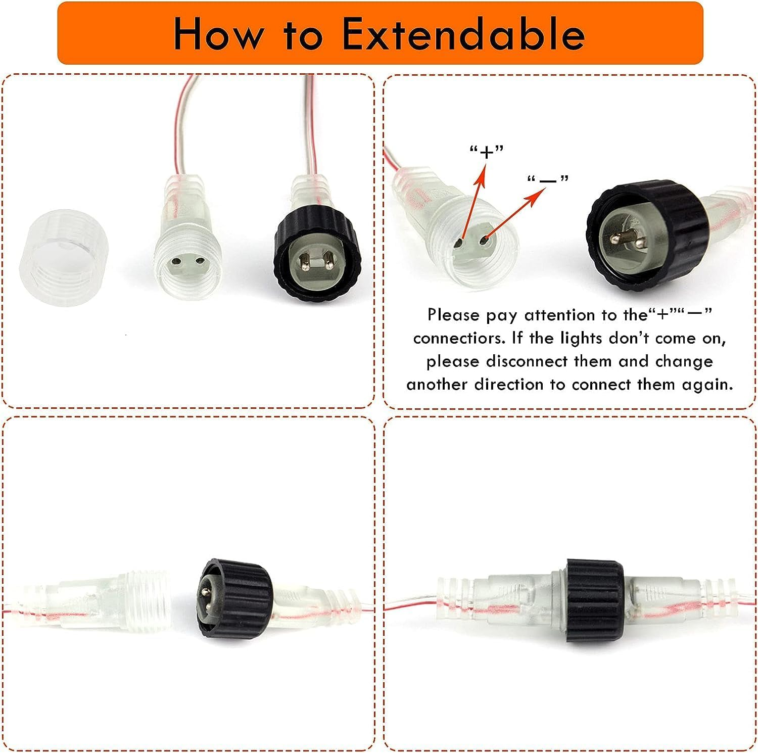 2 Pack Christmas Lights Outdoor, Expandable Meteor Shower Lights with Timer, Waterproof Falling Rain Light with 16 Tubes 384 LED Plug In, Suitable for Garden House Xmas Tree Decorations (Cool White) - Image 6