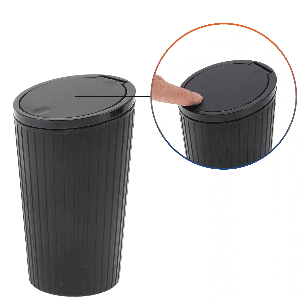 Unique Bargains Car Trash Can Portable Car Cup Holder Trash Bin 1 Pc - Image 5