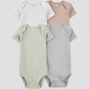 Carter'S Just One You®️ Baby 4Pk Short Sleeve Solid Bodysuit
