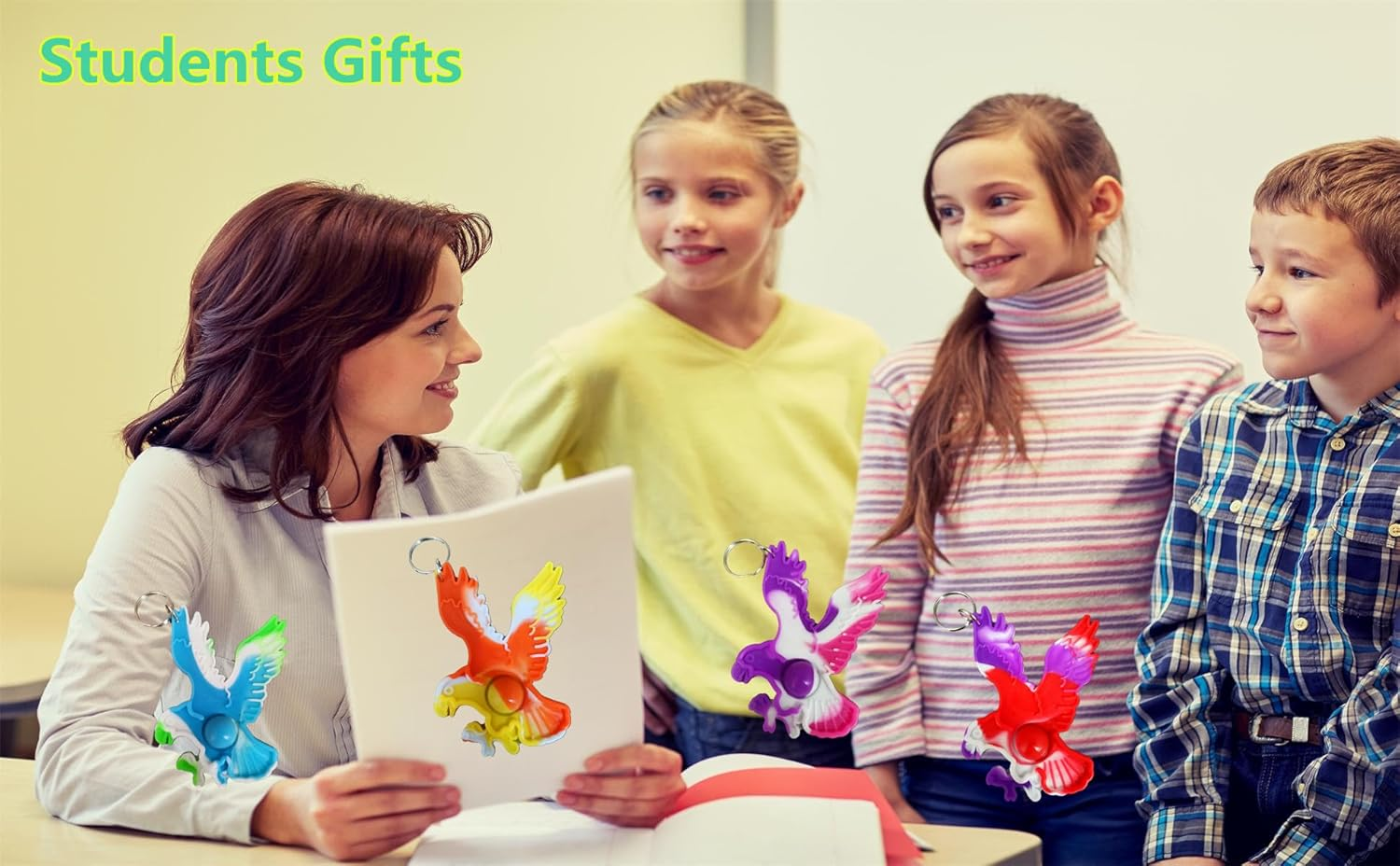 30 Packs Eagle Fly Item Assorted Fidgets Toys for Kids Children Classroom Students Gifts from Teacher,Independence Day Party Bubble Favors - Image 5