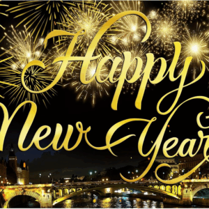 Happy New Year Party Backdrop Fabric Sign Poster Banner with Pattern Firework for New Year Party Decoration Photo Props Background Supplies