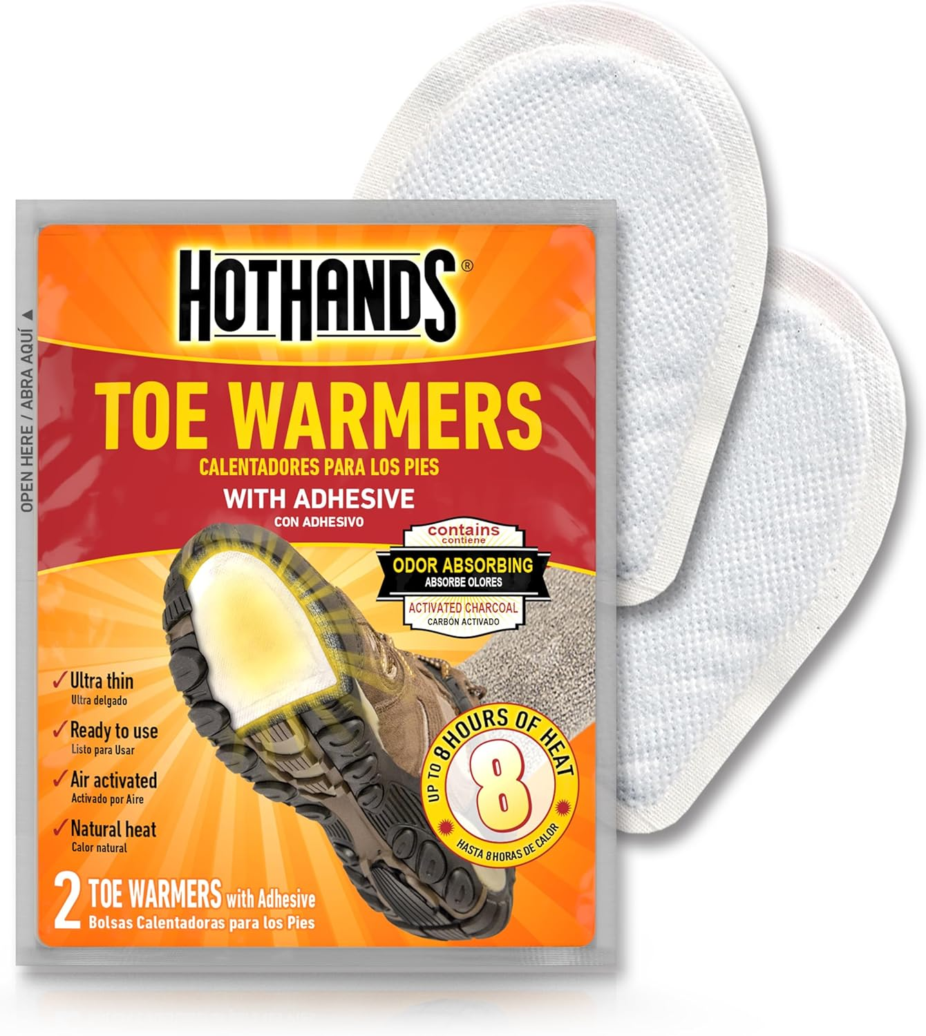 Toe, Hand, & Body Warmer Variety Pack - Long Lasting Safe Natural Odorless Air Activated Warmers - Image 7
