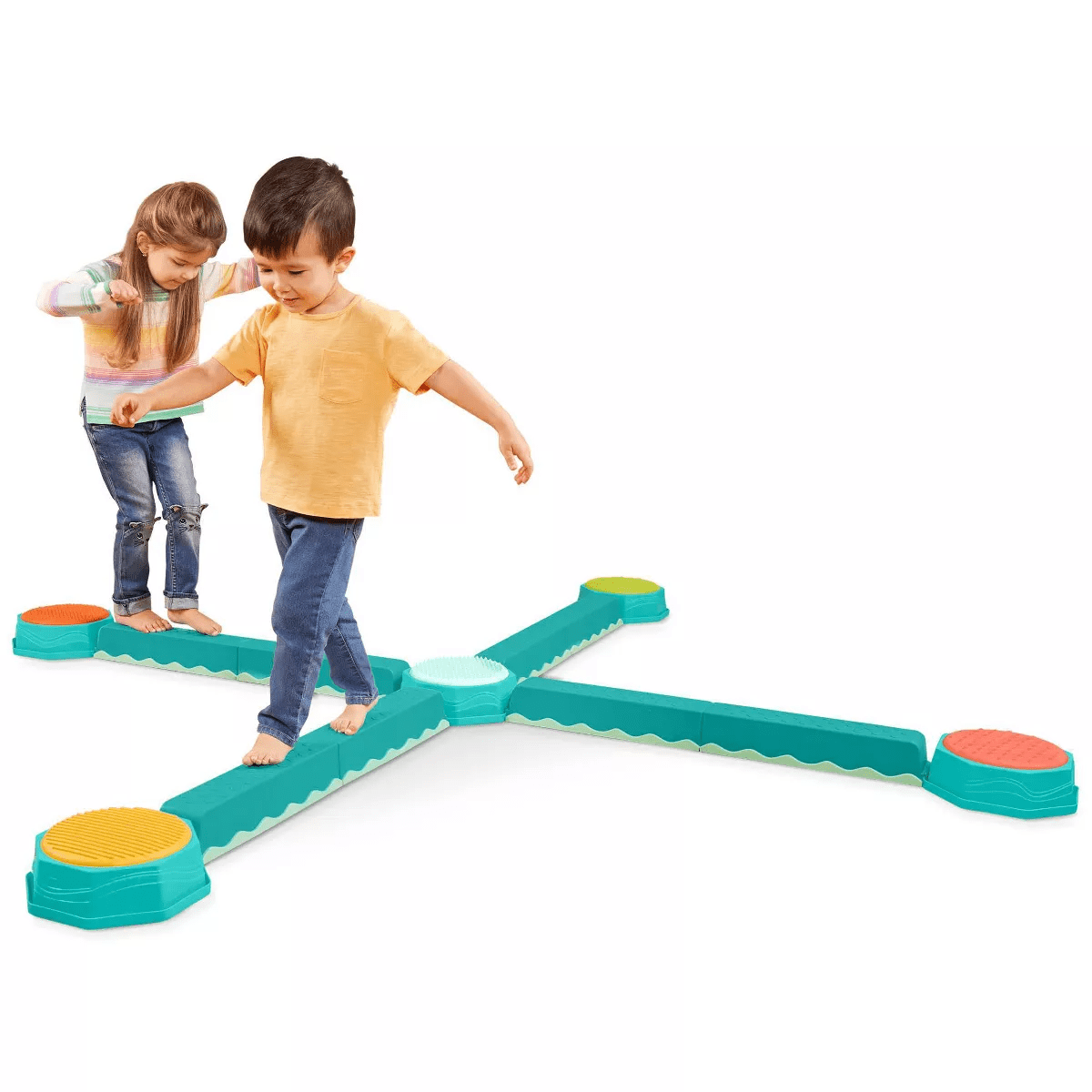 B. Toys Sensory Balance Beams for Active Play Balance and Build Set - Image 2
