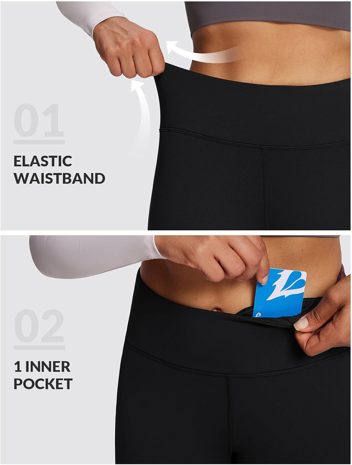 Women'S Fleece Lined Leggings Thermal Warm Winter Tights High Waisted Yoga Pants Cold Weather with Pockets - Image 5