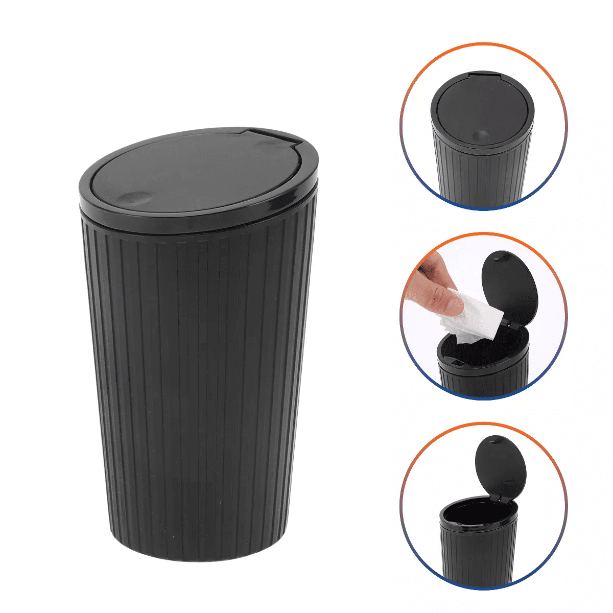 Unique Bargains Car Trash Can Portable Car Cup Holder Trash Bin 1 Pc - Image 6