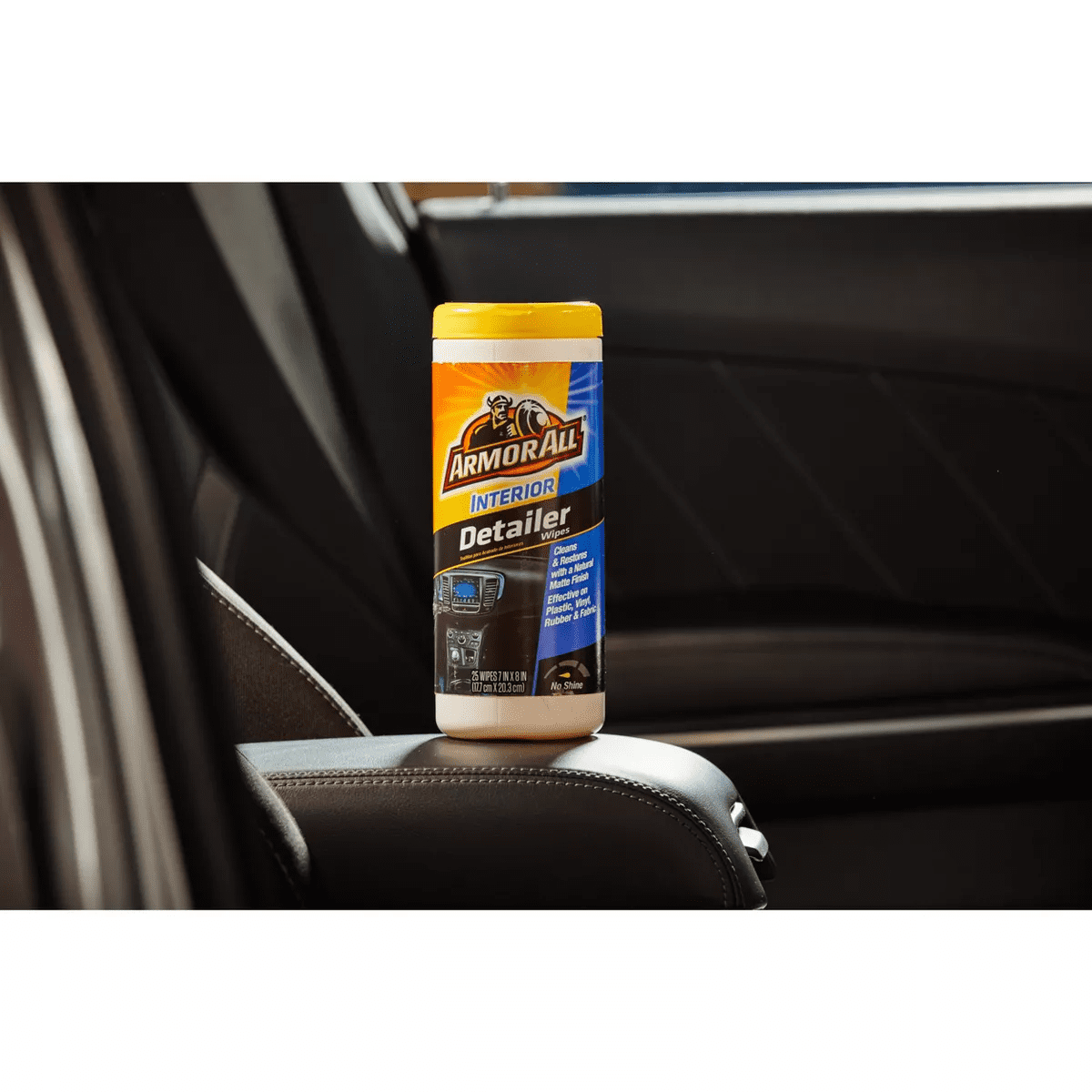 Armor All 25Ct Interior Detailer Wipes Automotive Wash: Car Cleaning Supplies, Prevents Fading & Cracking, Unscented - Image 7