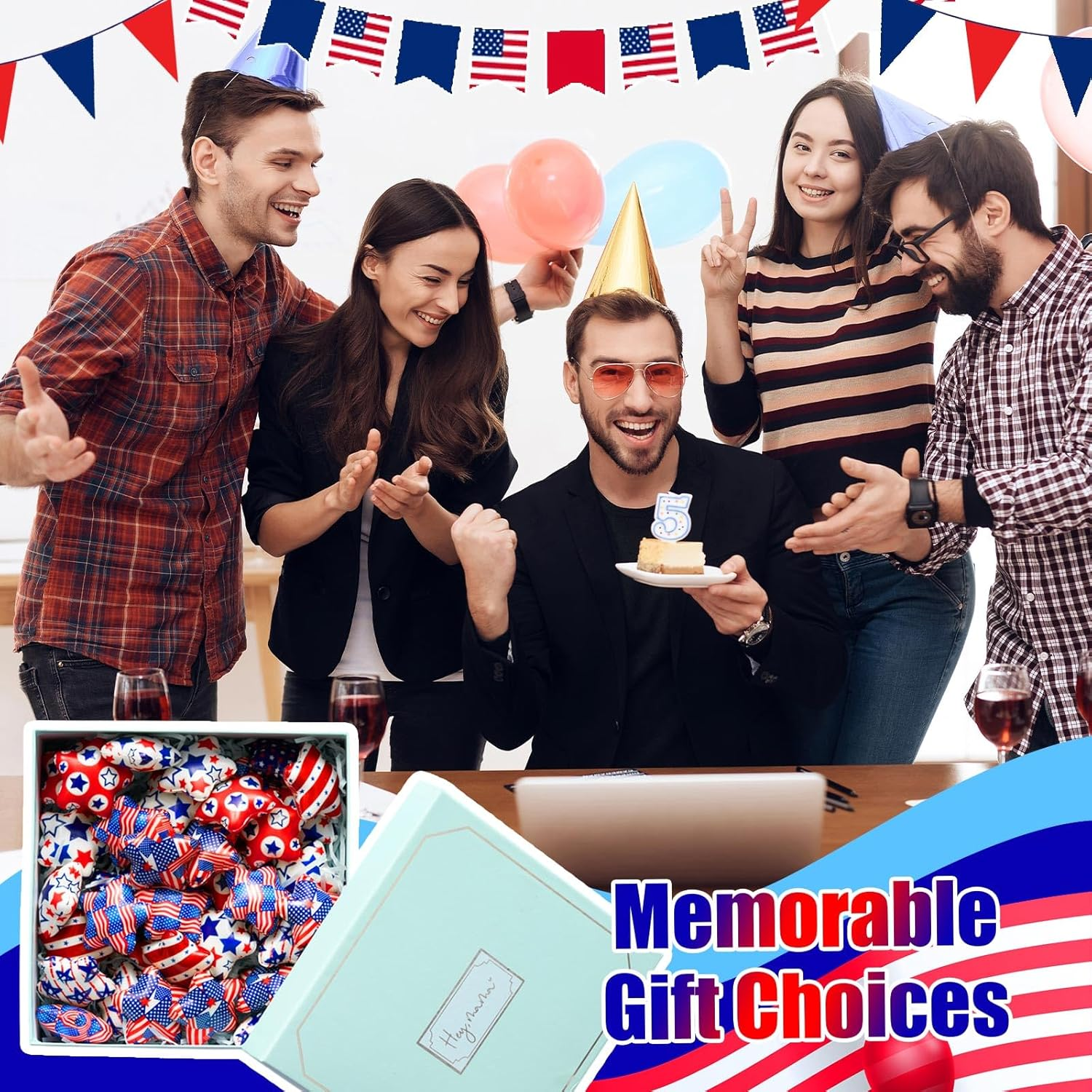 108 Pcs Patriotic Star Stress Ball Bulk 2 Inch Veterans Independence Day Mini Foam Stress Gifts Balls White Red Blue Relief Star Motivational Gifts for 4Th of July Party Carnival Reward(108 Pcs) - Image 5