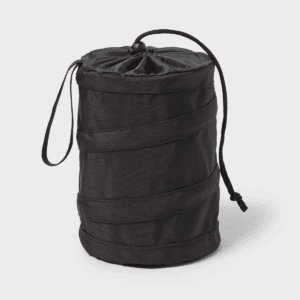 Car Trash Bin Small - Brightroom™: Automotive Organizer, Black Polyester, Car Accessories, 8" Height, 6.5" Width