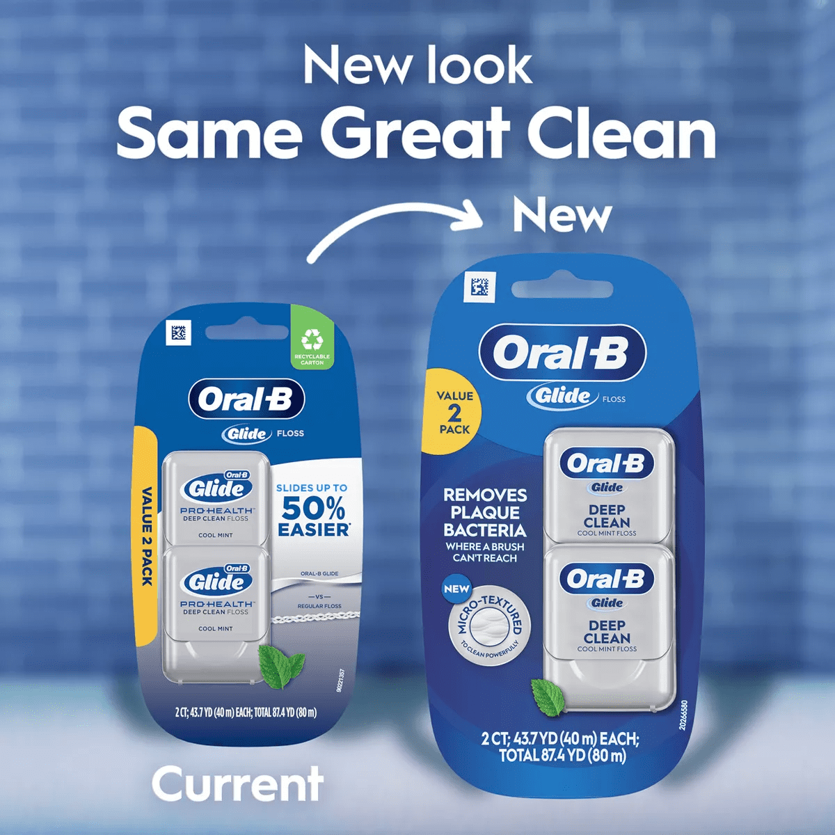 Oral-B Glide Pro-Health Deep Clean Dental Floss Cool Mint - Image 10
