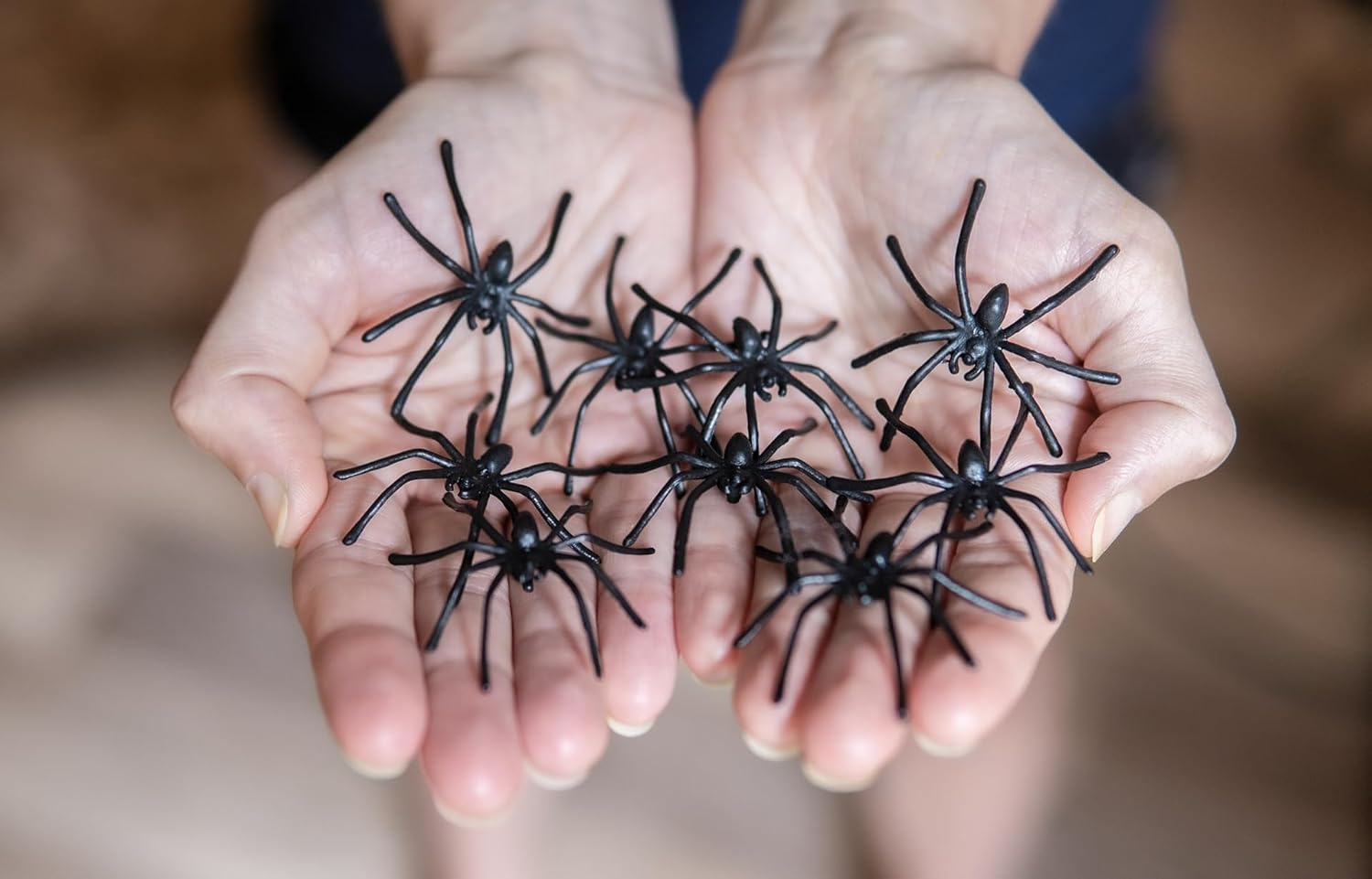 Halloween Spider Web Decoration, 200 Sqare Feet & Plastic Spiders, Halloween Party Supplies, Spider Webs (Small, 200 Sq Feet) (8 Fake Spiders Included) - Image 7