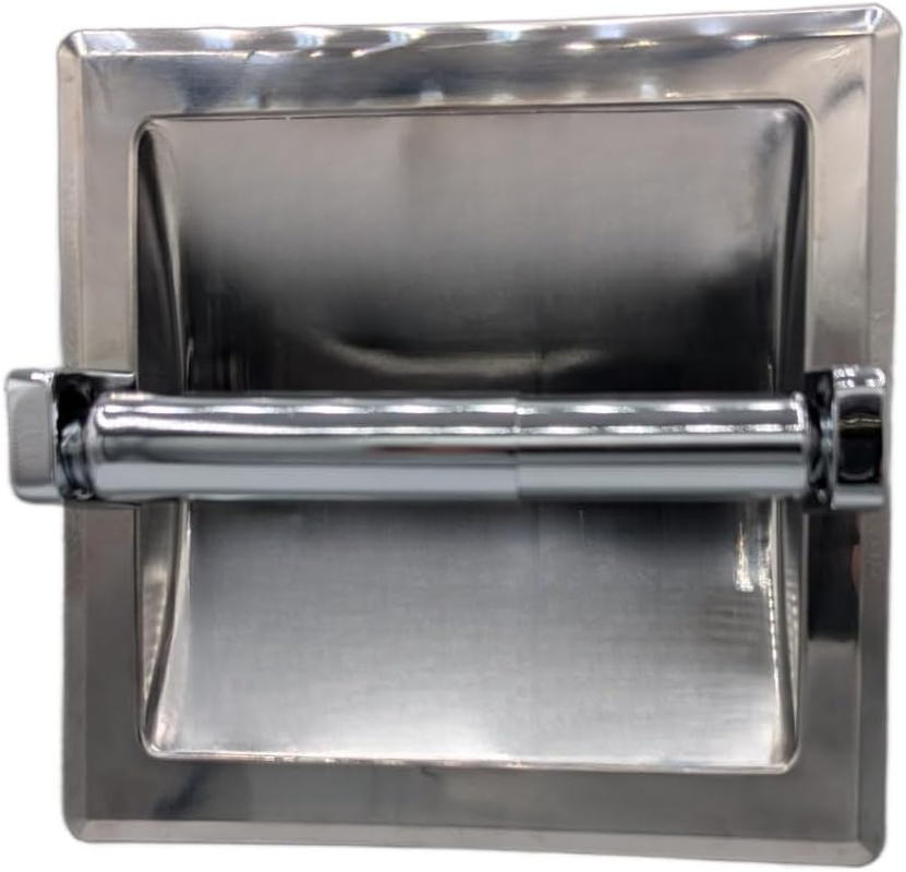 Premier Stainless Steel Toilet Paper Roller Holder, Spring-Loaded (Chrome) - Image 7