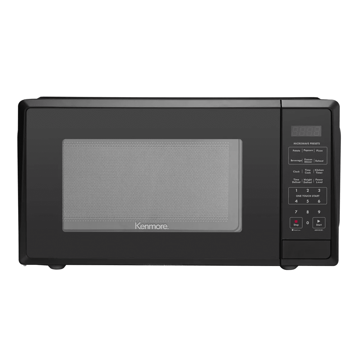 Kenmore 1.1 Cu Ft Microwave Black: Countertop Oven, 1000W, Child Lock, 6 Programs, 1 Year Warranty