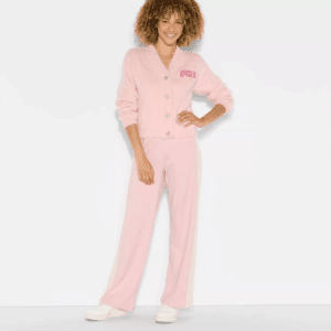 Wicked X Katie Kime Women'S Logo Graphic Cardigan - Light Pink