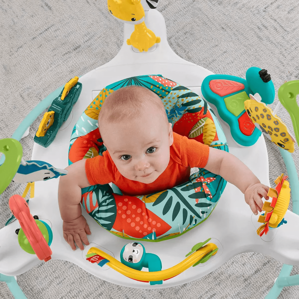 Fisher-Price Jumping Jungle Jumperoo Baby Jumper with Lights and Sound - Image 3