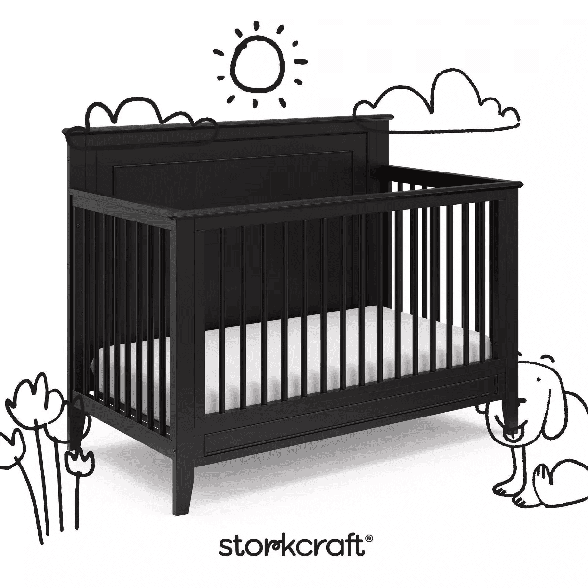 Storkcraft Solstice 5-In-1 Convertible Crib - Image 7