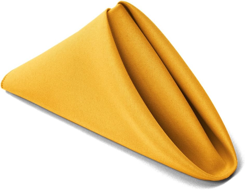 Thanksgiving/Fall Cloth Napkin Sets (6 Pack, Gold/Burnt Orange/Red) - Image 2