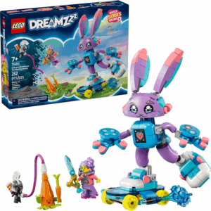 Dreamzzz Izzie and Bunchurro the Gaming Bunny - Fantasy Bunny Toy for Kids, Boys and Girls, Ages 7+ - Gift for Birthdays - Building Set with Hero Minifigure - 71490