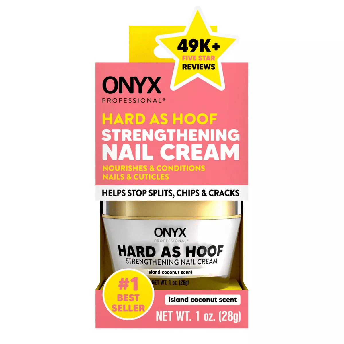 ONYX Professional Hard as Hoof Strengthening Coconut Nail Cream - 1Oz - Image 3