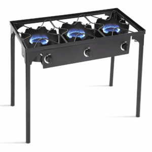 Costway Portable Propane 225,000-BTU 3 Burner Gas Cooker Outdoor Camp Stove BBQ