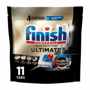 Finish Ultimate Dishwasher Detergent Tabs with Cyclesync Technology