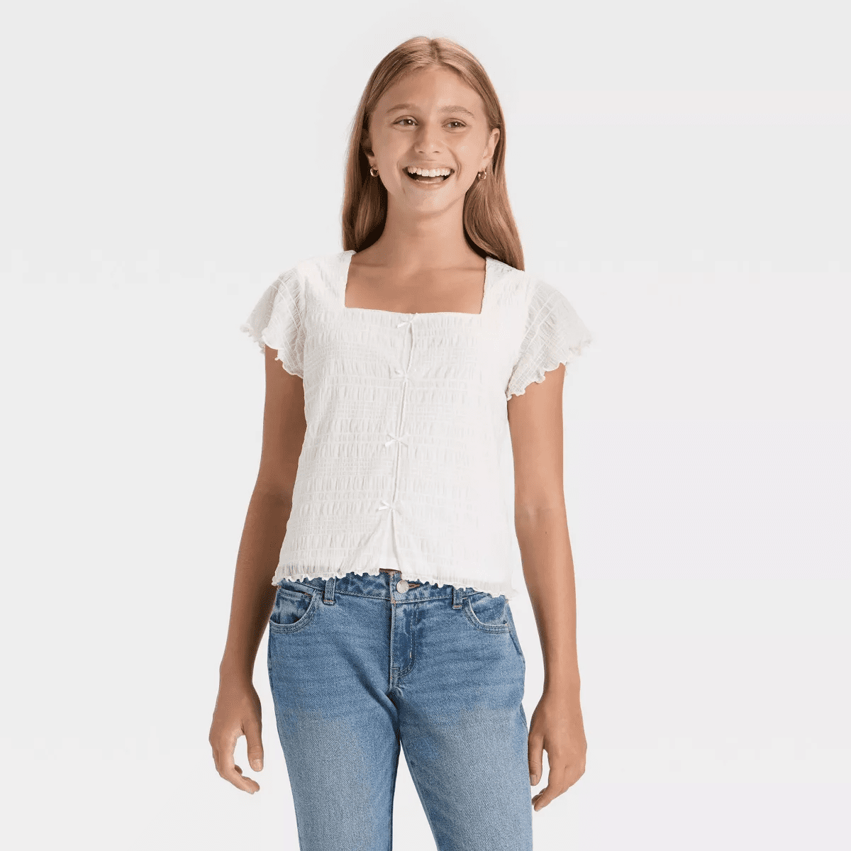 Girls' Bow Front Top - Art Class - Image 4