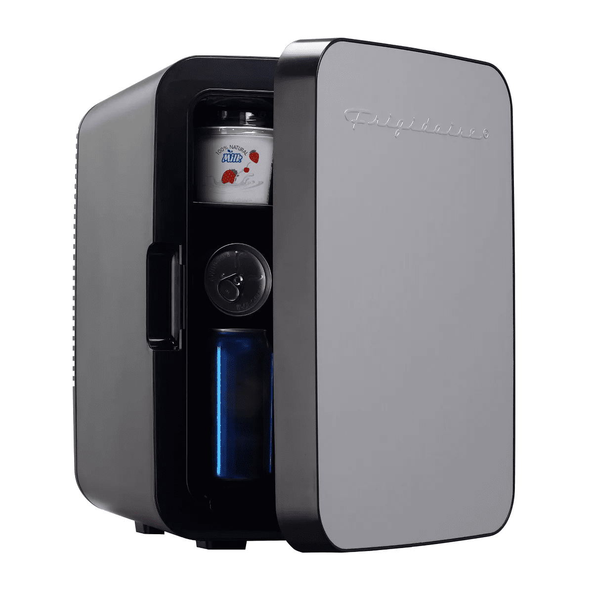 Frigidaire 0.35 Cu Ft 15 Can Retro Portable Mini Refrigerator Black with Stainless Door: Thermoelectric, 3 Shelves, ETL Listed - Image 3