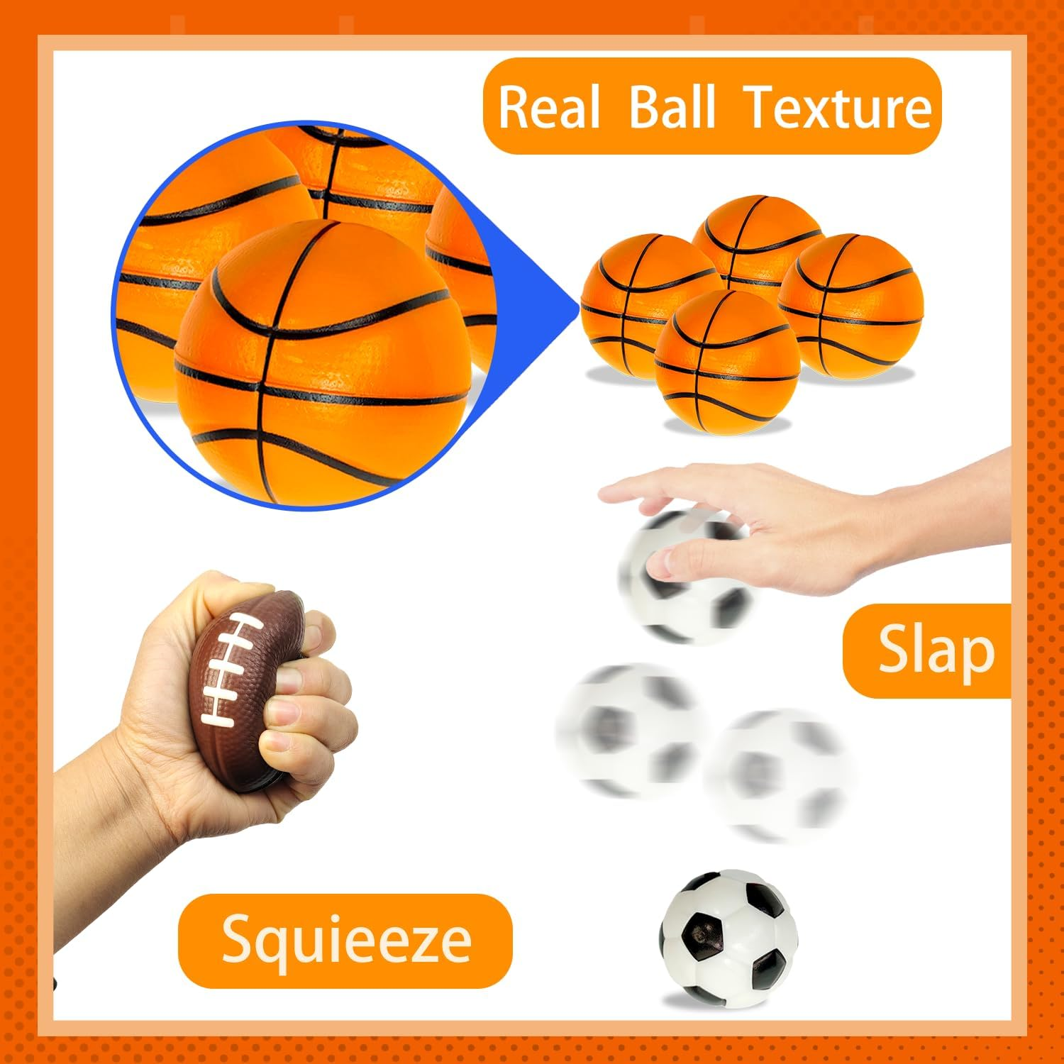 Valentines Day Sports Gifts Cards for Kids Classroom,20 Pack Foam Sport Ball Toys with Class Exchange Cards for Boys Girls,Valentine Goodie Bag Stuffers School Party Favors Prizes Treats for Toddlers - Image 6