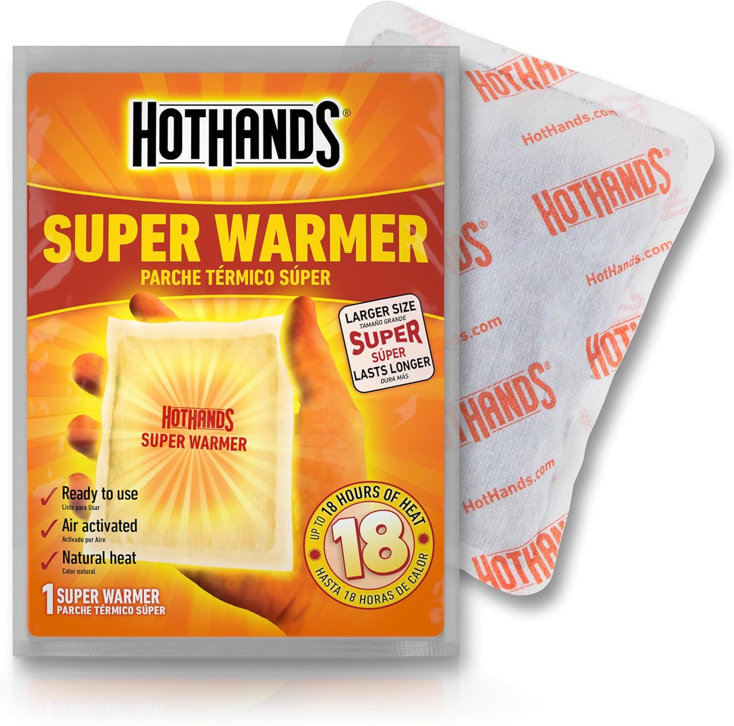 Body & Hand Super Warmers - Long Lasting Natural Odorless Air Activated Warmers - up to 18 Hours of Heat - 3 Individual Warmers - Image 2