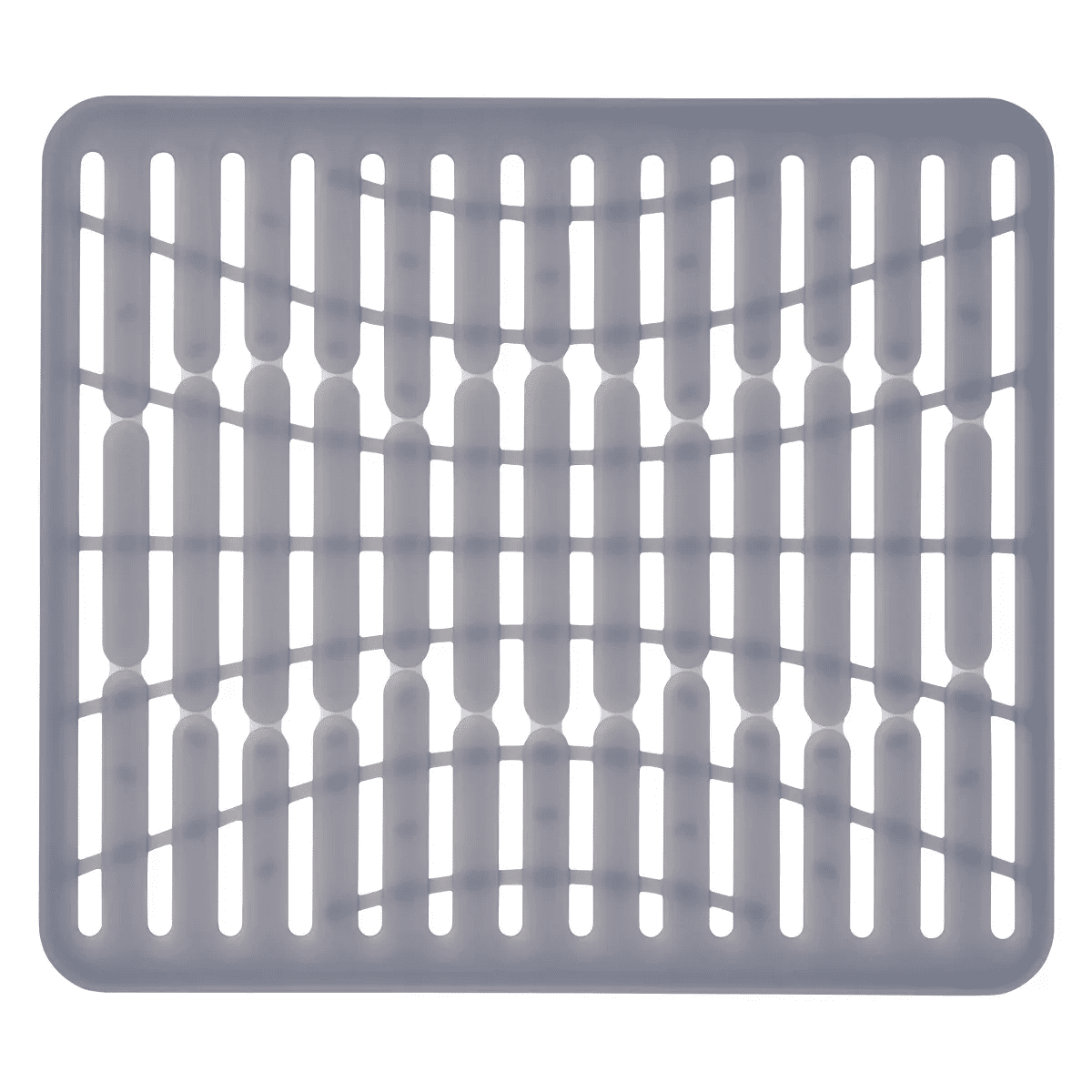 OXO 11.3" X 12.8" Silicone Sink Mat Gray: Kitchen Sink Protector & Dish Drying Mat, Machine Washable