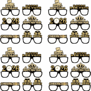 Happy New Year’S Eve Glasses 2026 - Pack of 24 | Party Supplies Year 2026, Decorations Glasses,