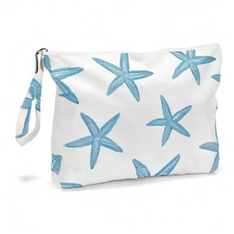 Wet Bag, Travel Wet Dry Bag Water Proof Beach Bags for Swimsuit Beach Pool Diapers Dirty Yoga Gym Clothes Zipper Pouch, for Women Sister Friends Ocean Sea Shells Makeup Bag - Image 7