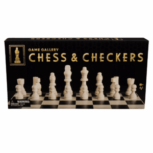 Game Gallery Wood Chess & Checkers Set