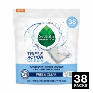 Seventh Generation Triple Action Clean Dishwasher Detergent Packets - 38Ct