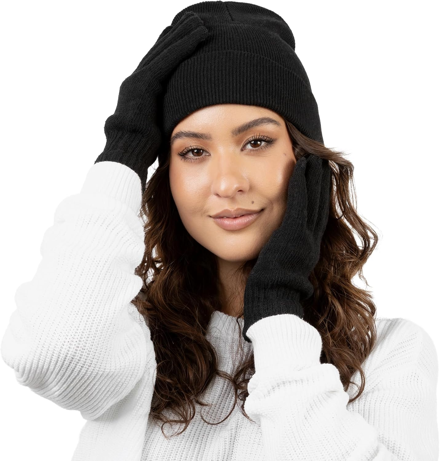 48X Winter Beanies & Gloves Combo Pack, Bulk Pack for Men Women, Warm Cozy Gift - Image 4