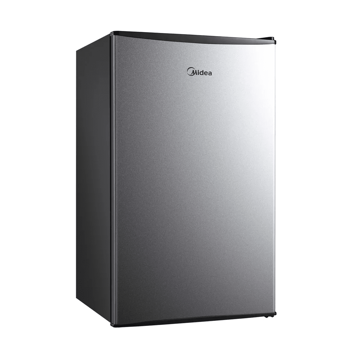 Midea 3.3 Cu Ft Compact Refrigerator: Energy Star Certified, Freestanding, Silver, Reversible Door, 3 Shelves - Image 2