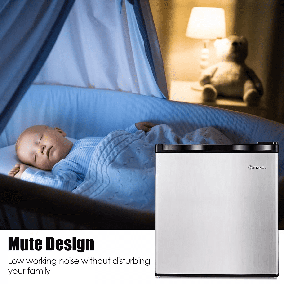 STAKOL 1.1 Cu.Ft. Compact Single Door Mini Upright Freezer ( Not Sold to Consumers Located in California) - Image 7