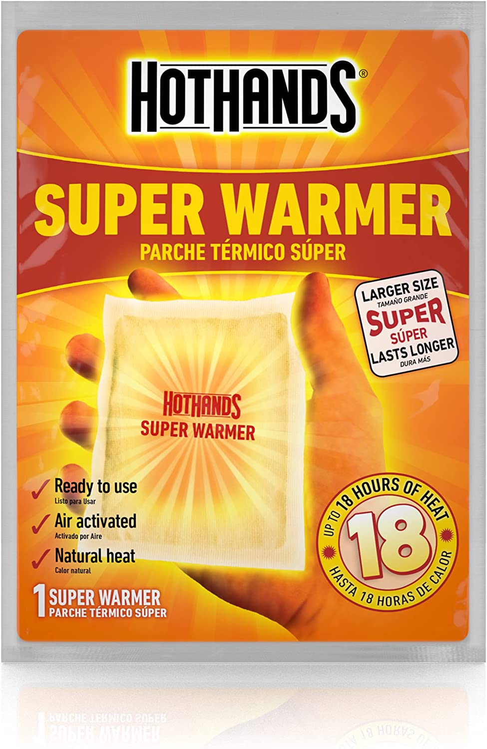 Body & Hand Super Warmers - Long Lasting Natural Odorless Air Activated Warmers - up to 18 Hours of Heat - 10 Individual Warmers - Image 2