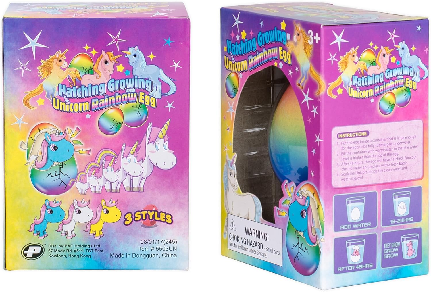 Ymctoy - Surprise Growing Hatching Unicorn Rainbow Eggs, Set of 2 - Image 2