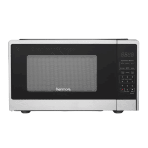 Kenmore 900W Countertop Microwave Oven Stainless Steel: 0.9 Cu Ft, Child Lock, 10 Power Levels, Small Microwave for Dorm