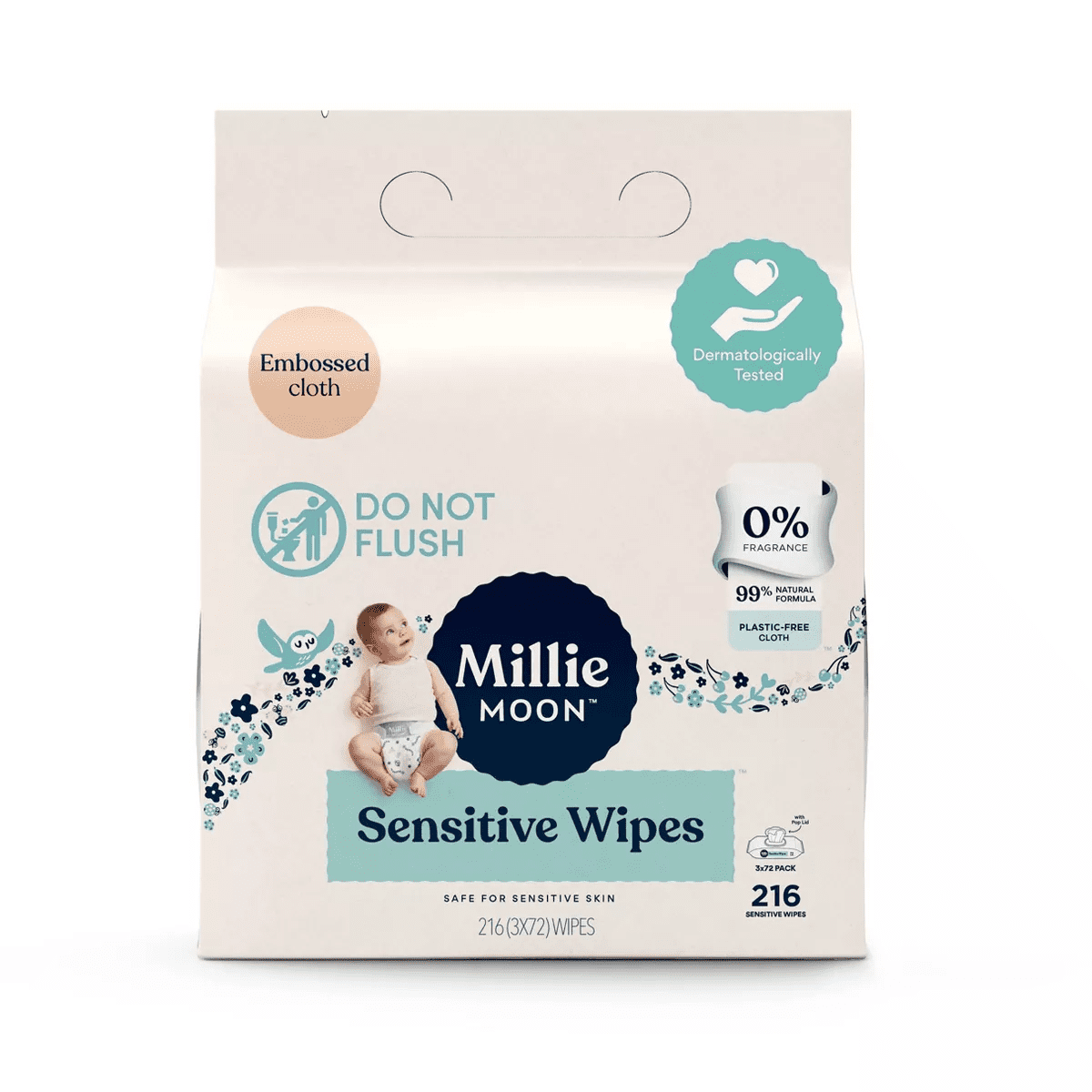 Millie Moon Sensitive Wipes (Select Count)