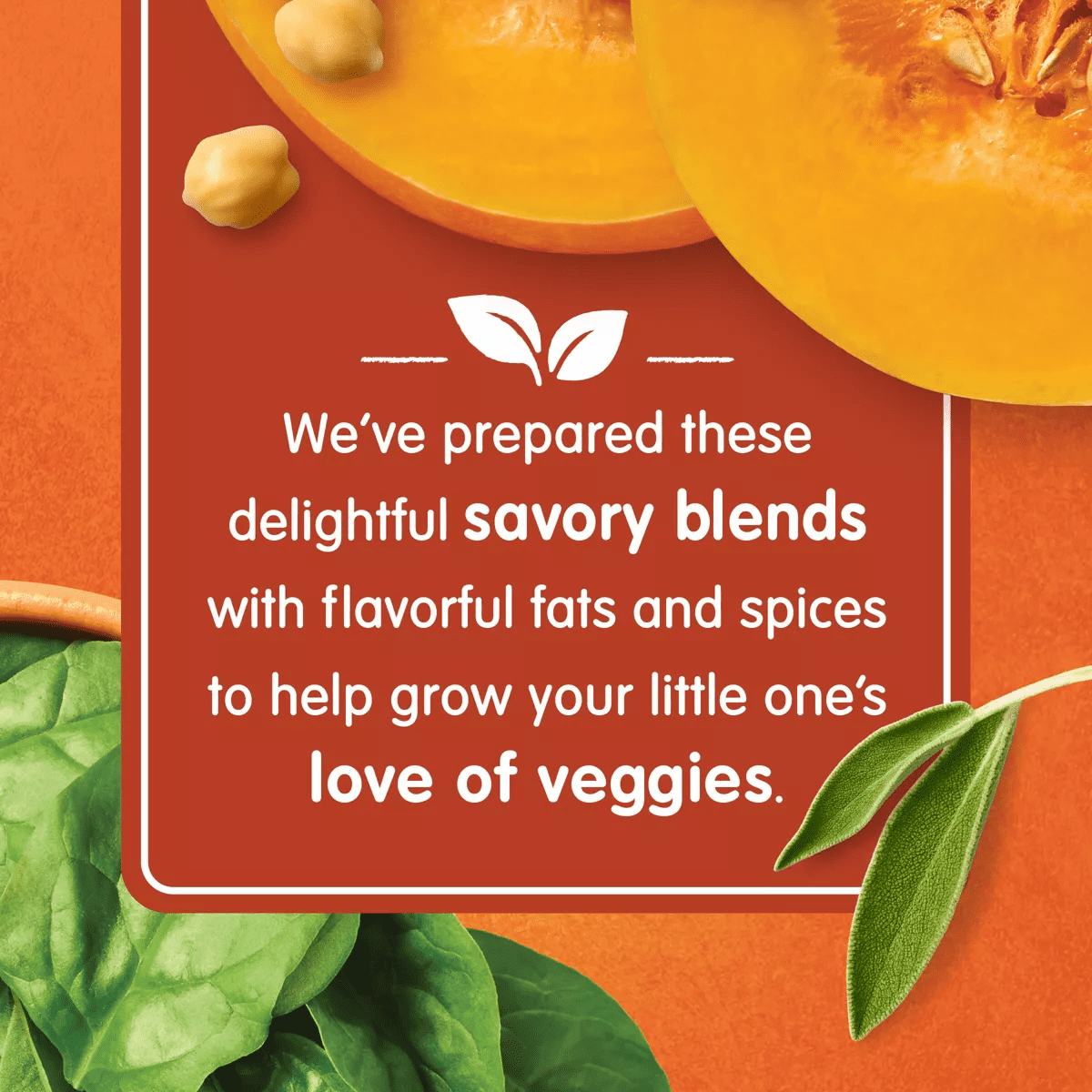 Happybaby Organics Stage 2 Squash Chickpeas and Spinach with Avocado Oil & Sage Baby Food Pouch - 4Oz - Image 3