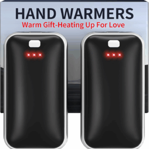 Hand Warmers Rechargeable, 2 Pack Electric Hand Warmer, Reusable Portable Pocket Heater USB Handwarmers, Gifts for Men, Women, Indoor, Outdoor, Hiking, Skiing, Camping, Hunting Accessories