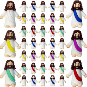 Mini Jesus Figures, Set of 30Pcs Action Figures Little Jesus Figures, Tiny Jesus Figures to Hide and Seek Religious Gifts for Easter Egg Stuffers
