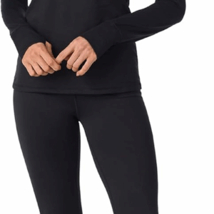 Womens Fleece Lined Thermal Base Layer Set – Long Sleeve Shirt & Leggings for Cold Weather – Lounge Set for Women